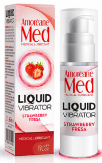 Liquid Vibrator Strawberry 30 ml -  för unisex