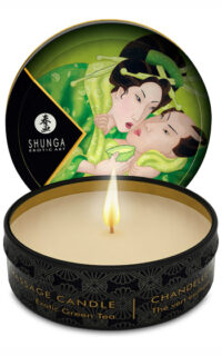 Shunga Massage Candle Green Tea 30 ml -  för unisex