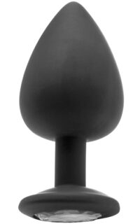 Extra Large Diamond Butt Plug Black -  för unisex